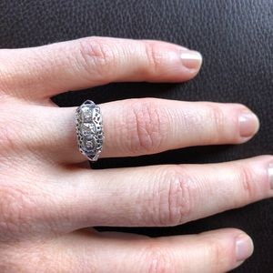 Edwardian diamond + Sapphire Ring